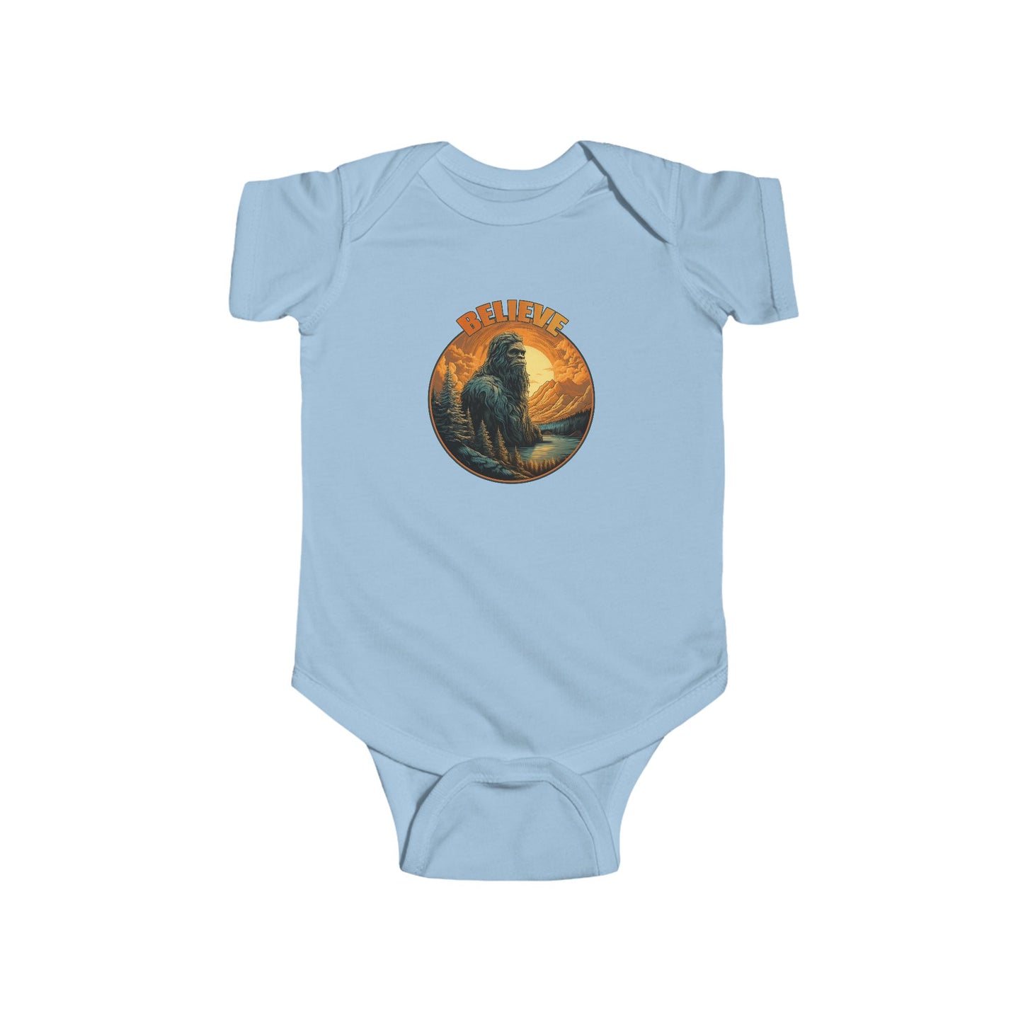 "Believe" Bigfoot Infant/Toddler Onesie (6-24 Month)