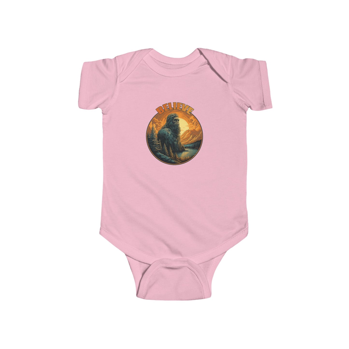 "Believe" Bigfoot Infant/Toddler Onesie (6-24 Month)