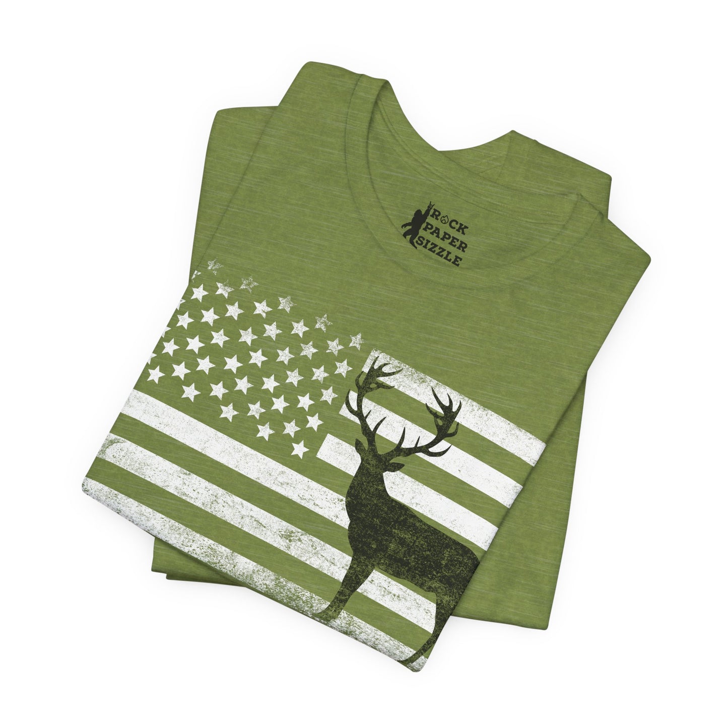 Big Buck American Flag T-Shirt