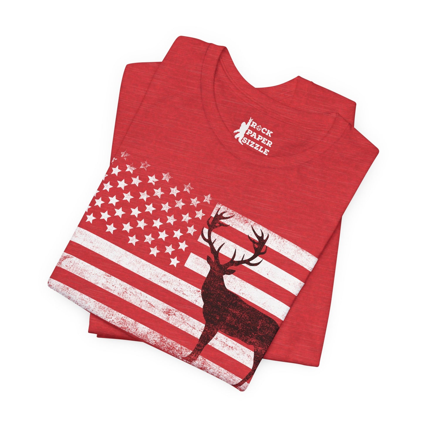 Big Buck American Flag T-Shirt