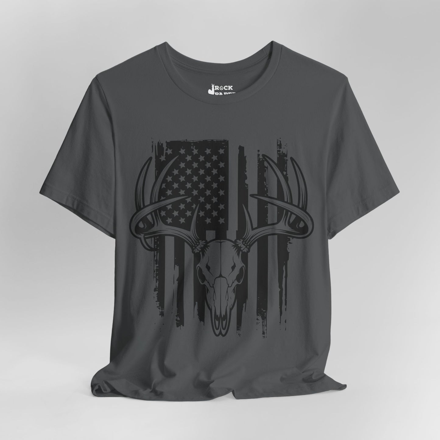 American Flag Deer Skull T-Shirt