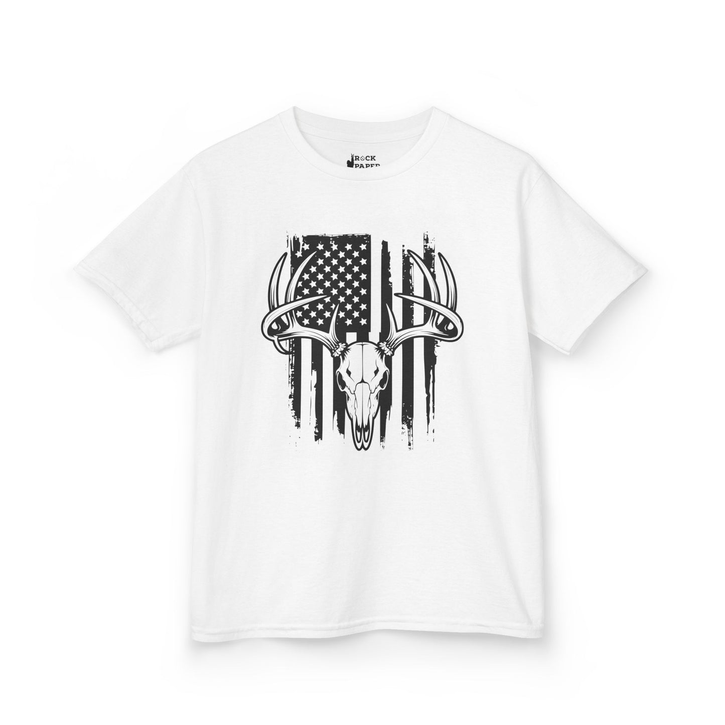 American Flag Deer Skull (Youth Ages 3-10)