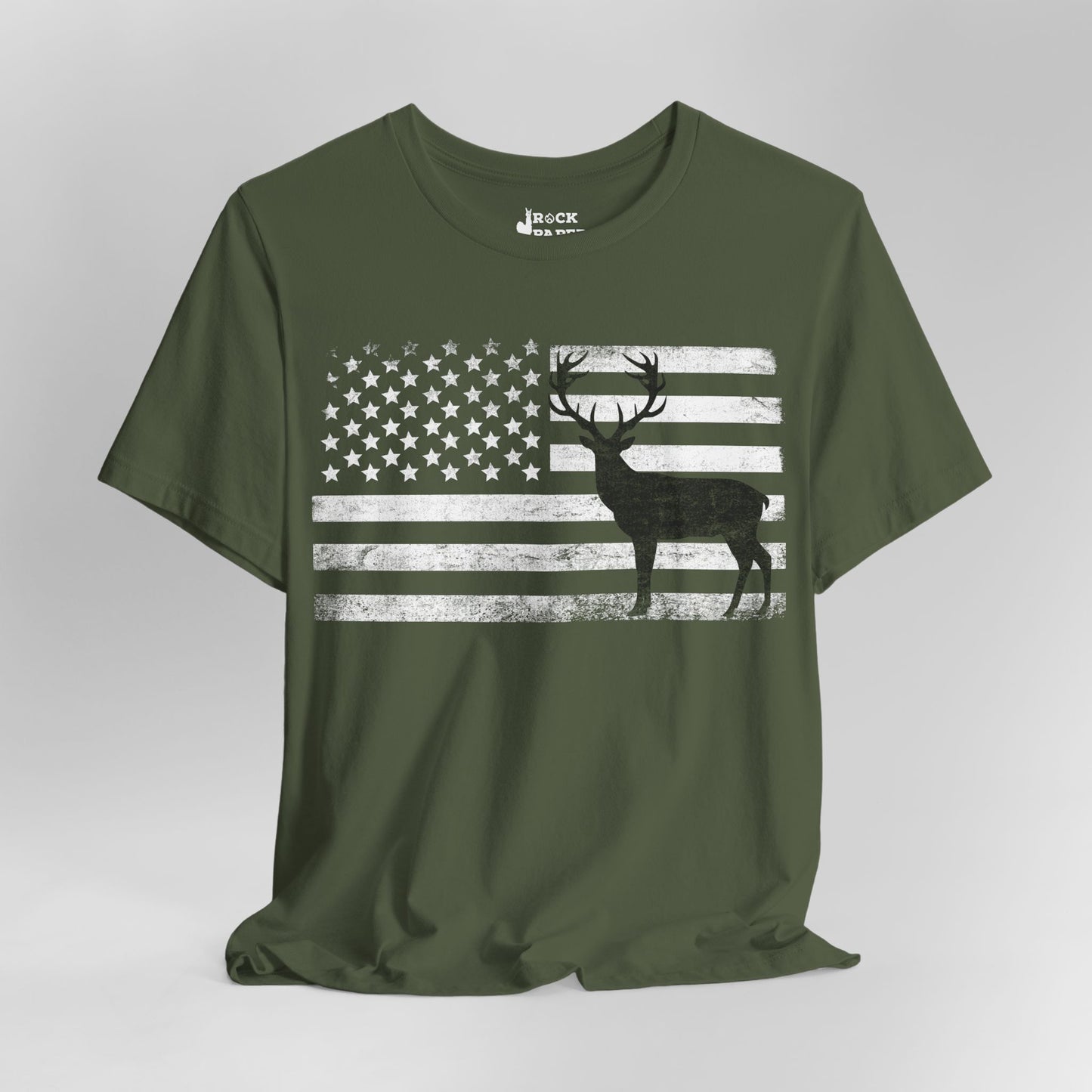 Big Buck American Flag T-Shirt