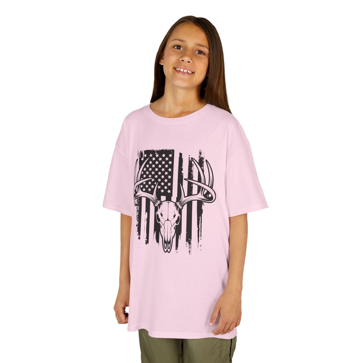 American Flag Deer Skull (Youth Ages 3-10)