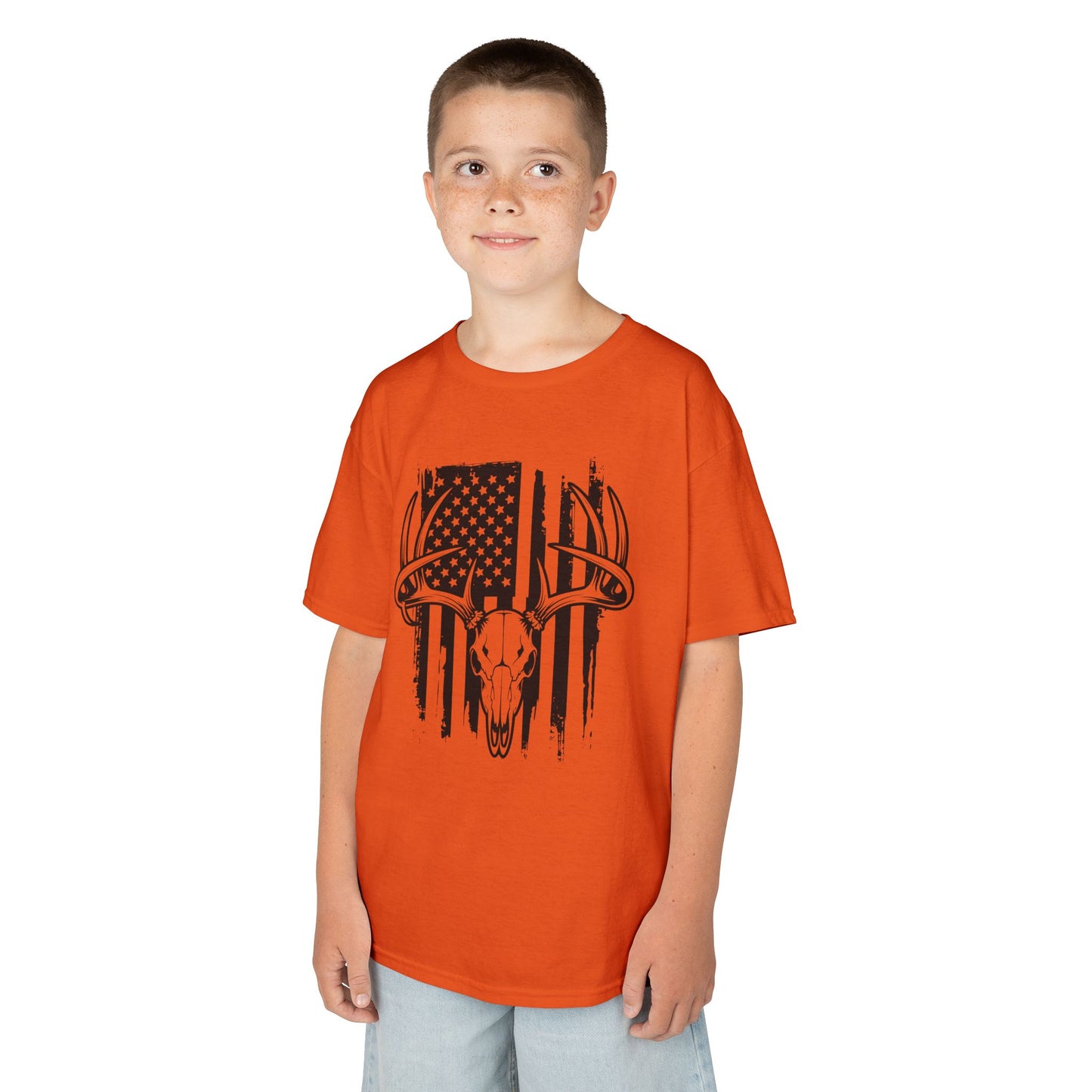 American Flag Deer Skull (Youth Ages 3-10)