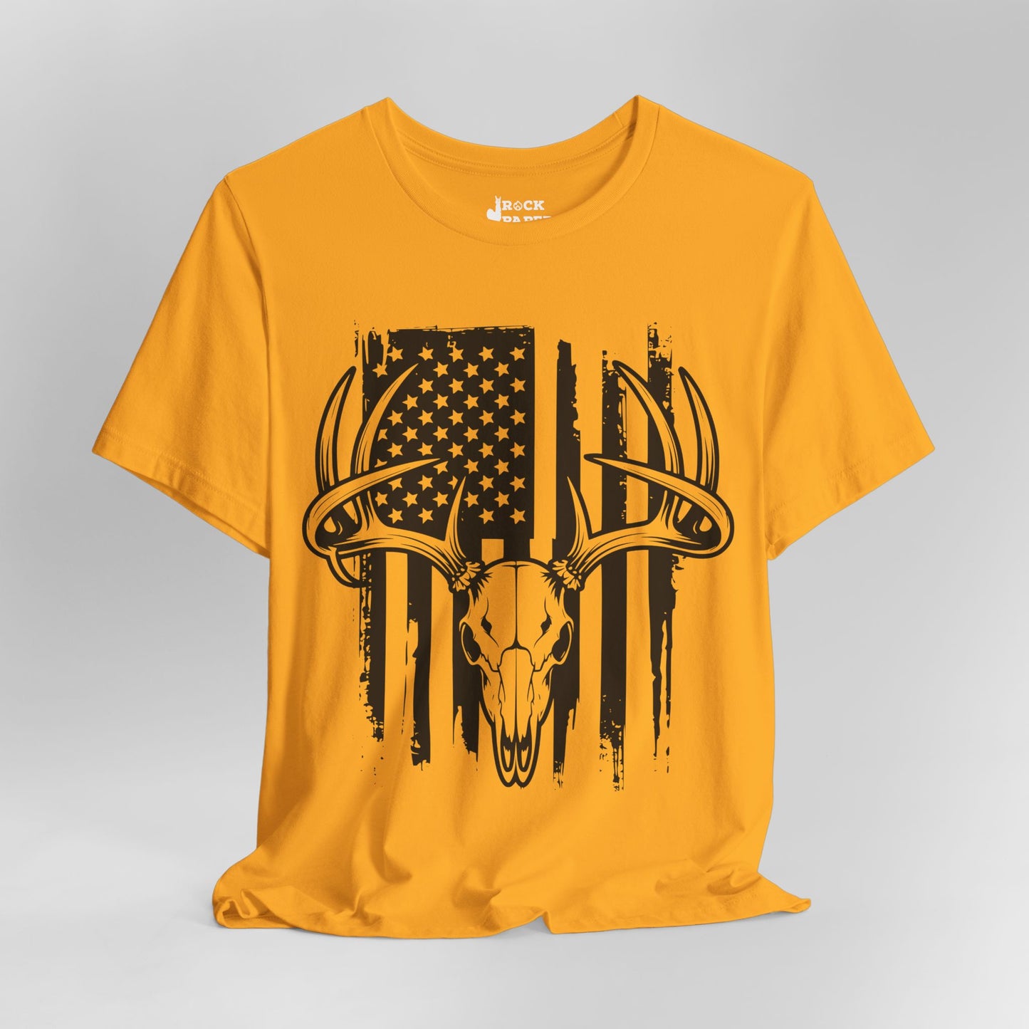American Flag Deer Skull T-Shirt
