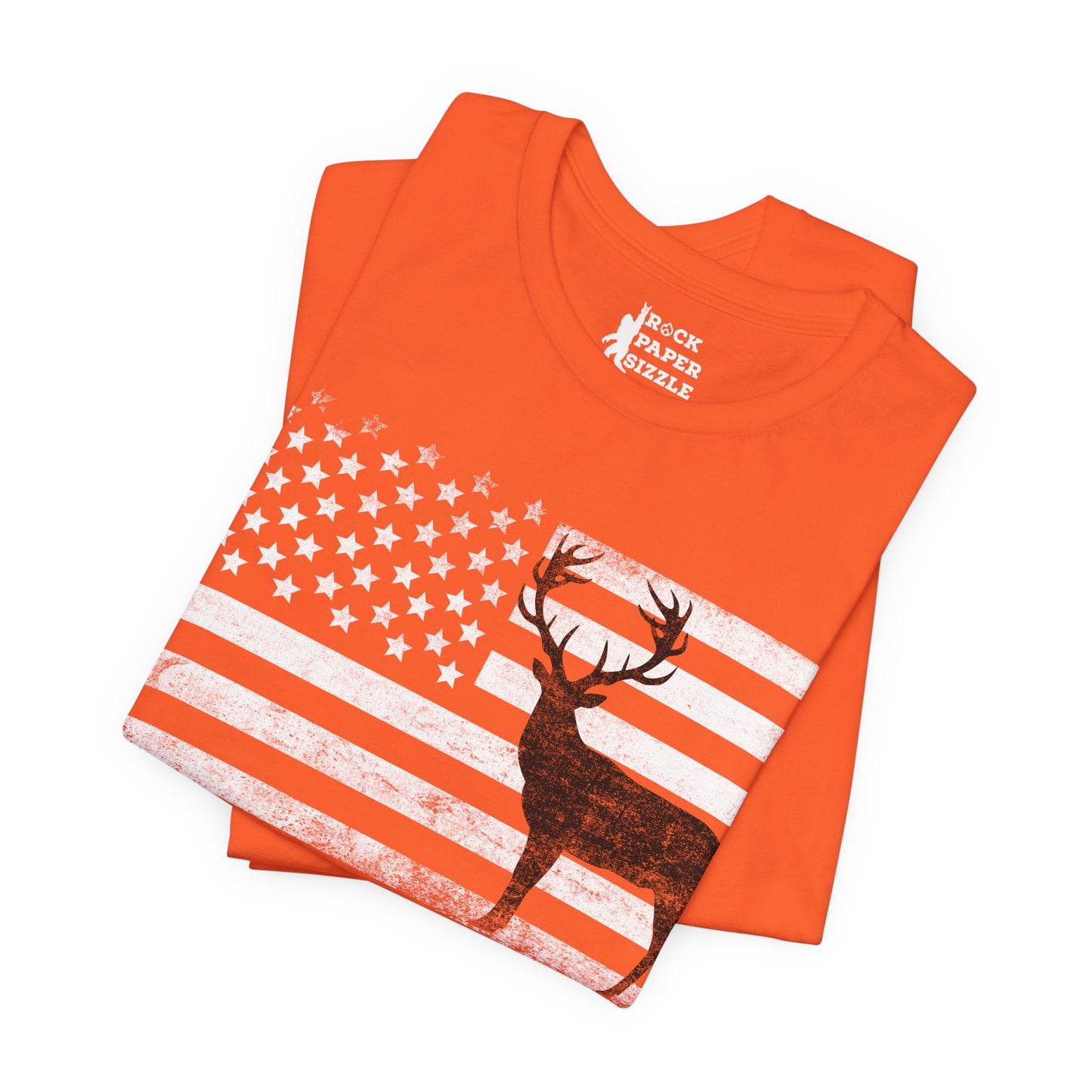 Big Buck American Flag T-Shirt