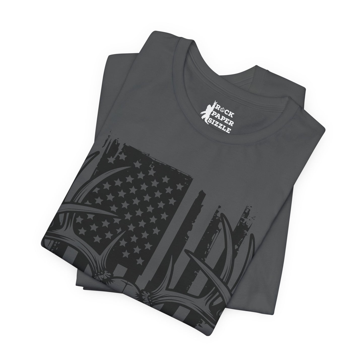 American Flag Deer Skull T-Shirt