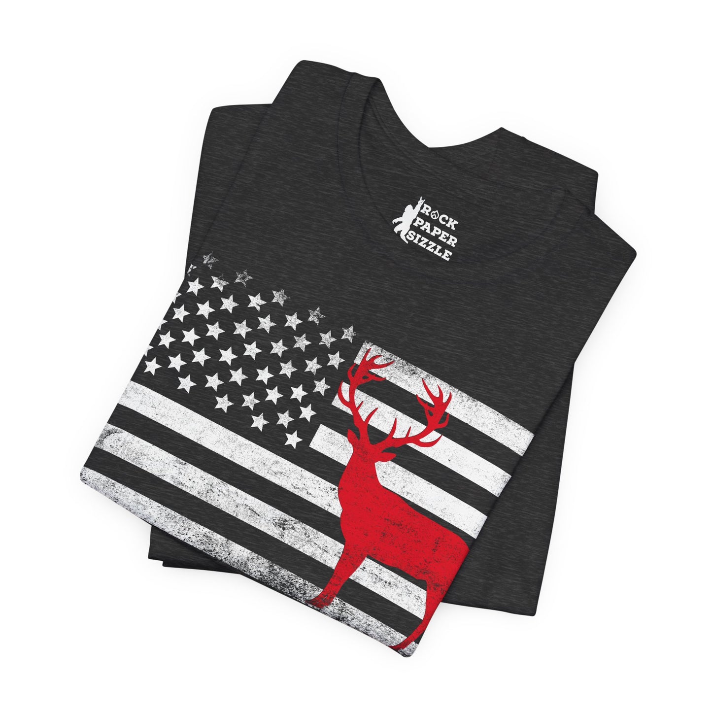 Big Buck American Flag T-Shirt
