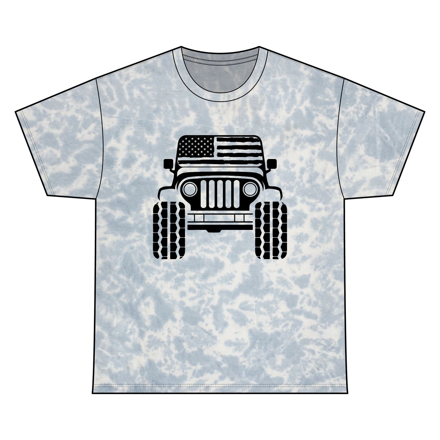 Tie Dye Jeep Tee