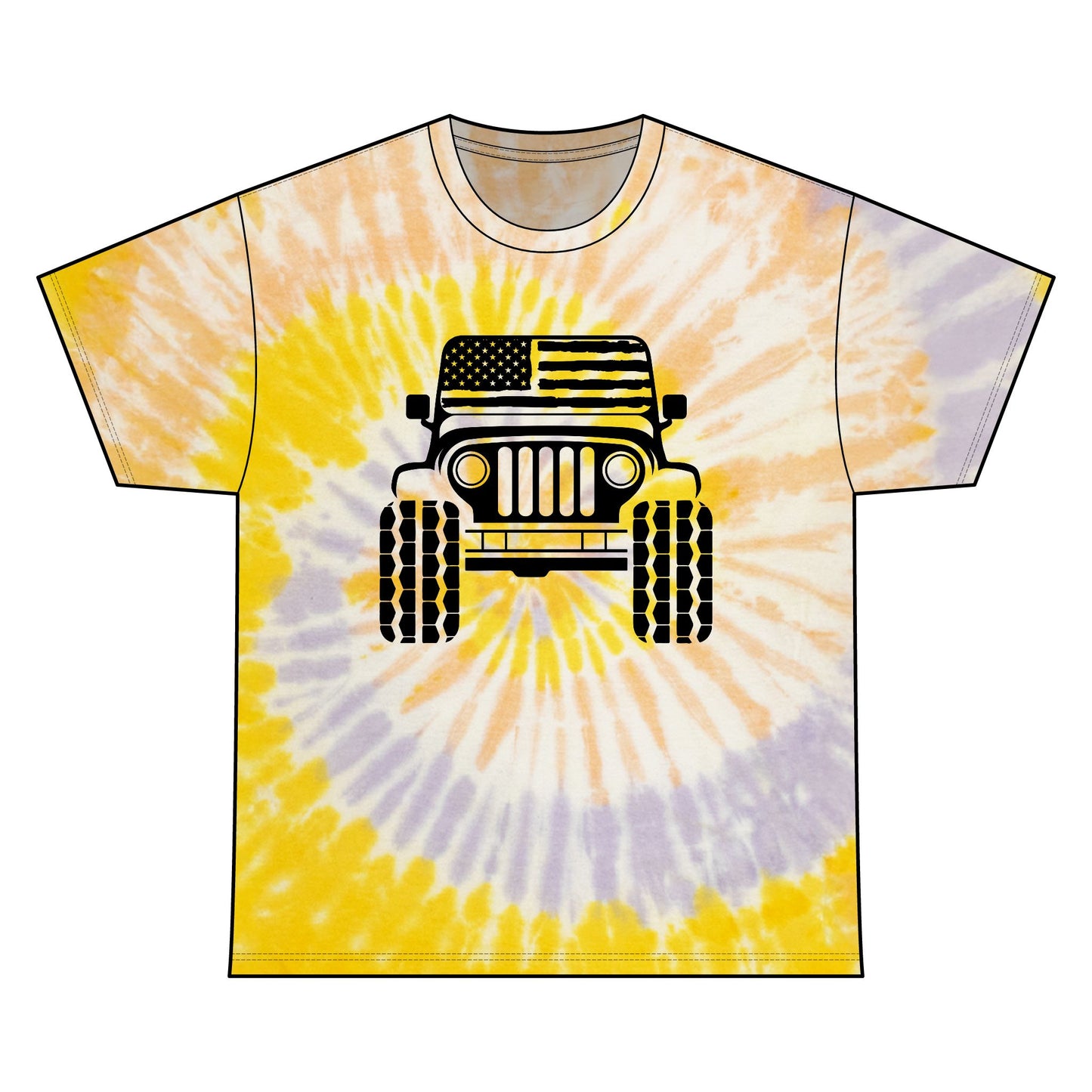 Tie Dye Jeep Tee
