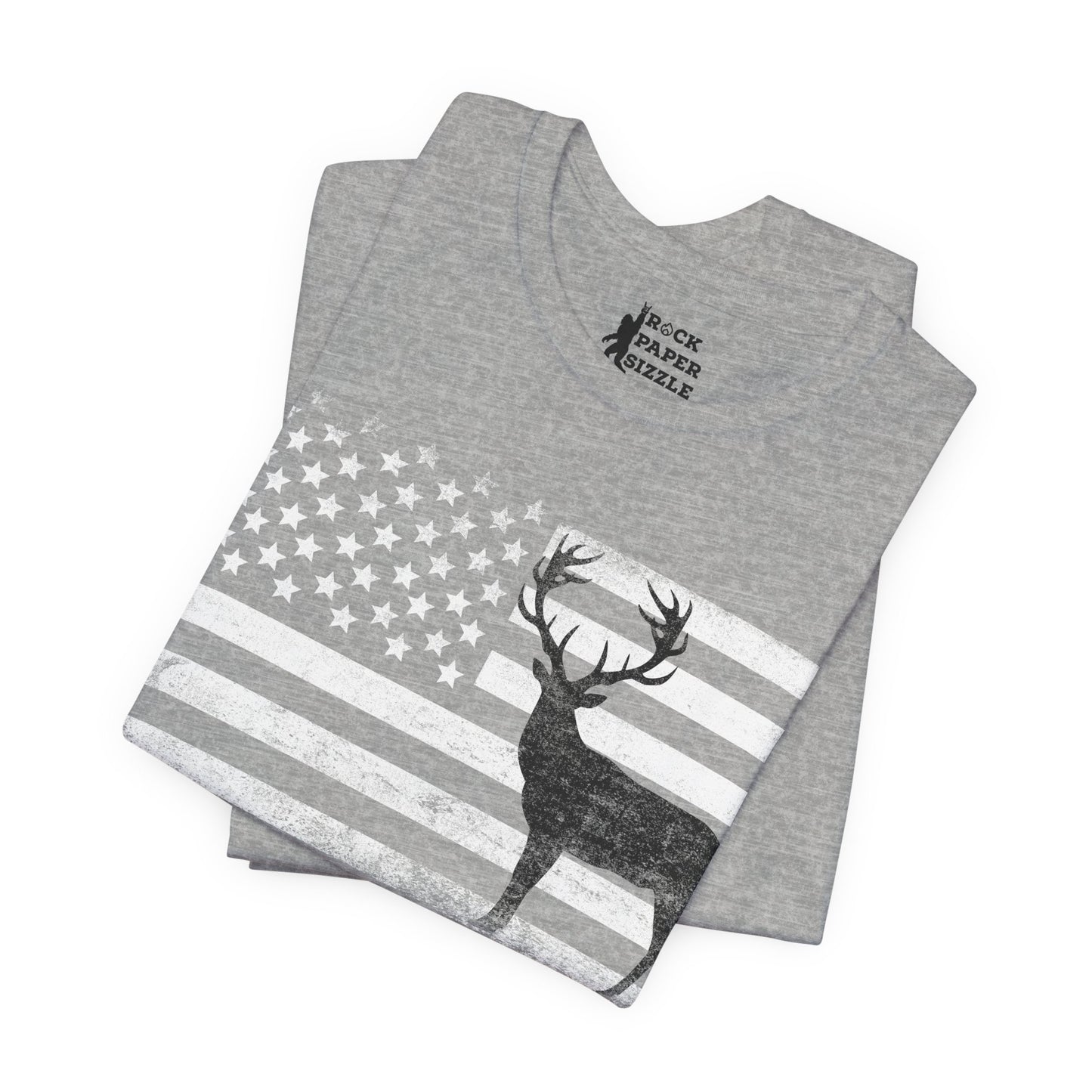 Big Buck American Flag T-Shirt