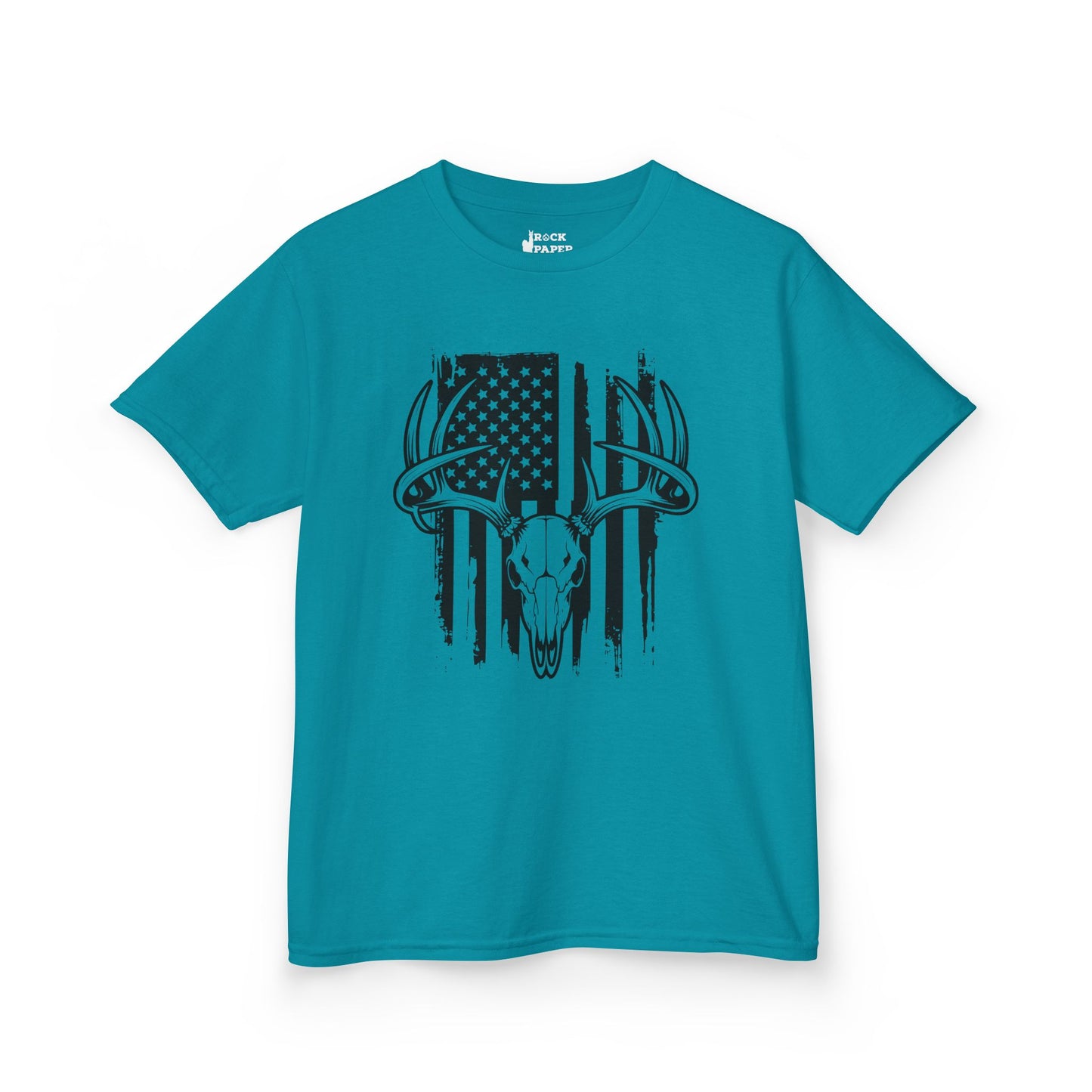 American Flag Deer Skull (Youth Ages 3-10)