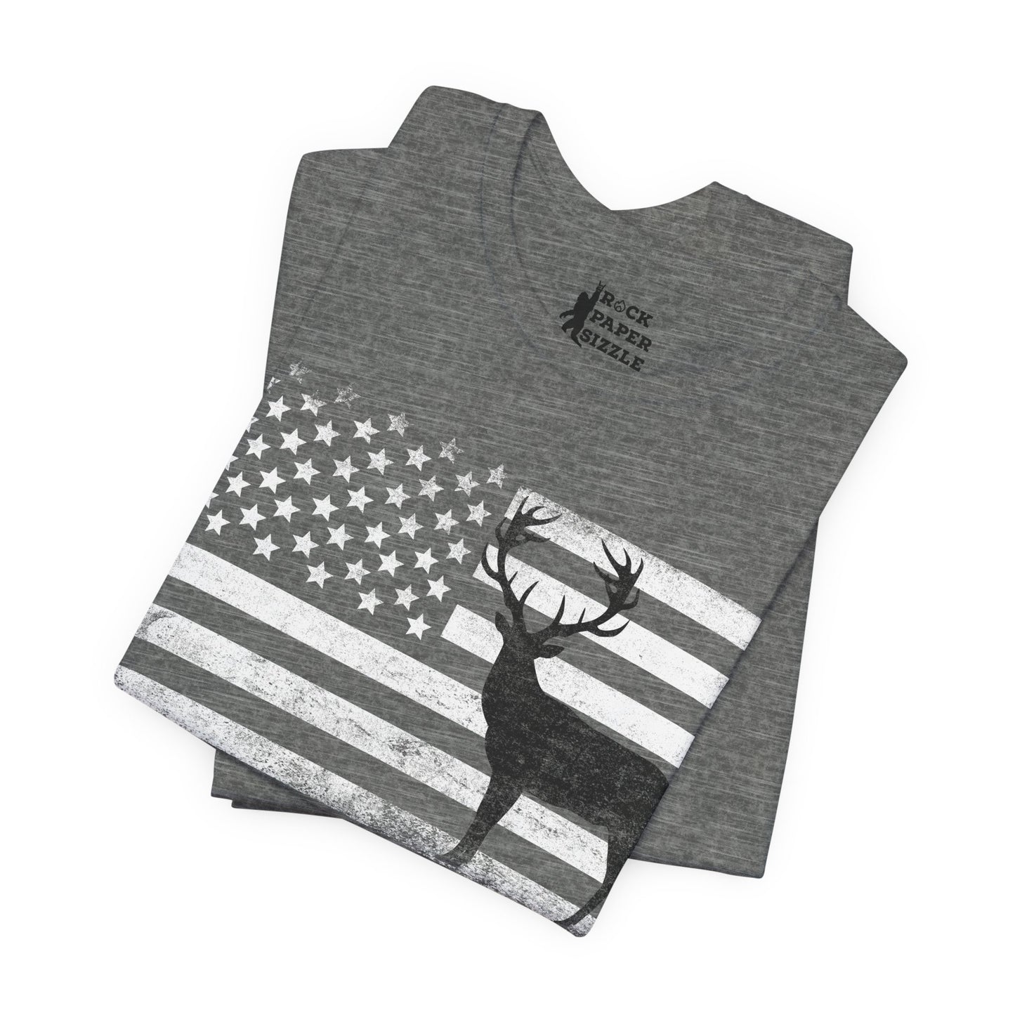 Big Buck American Flag T-Shirt