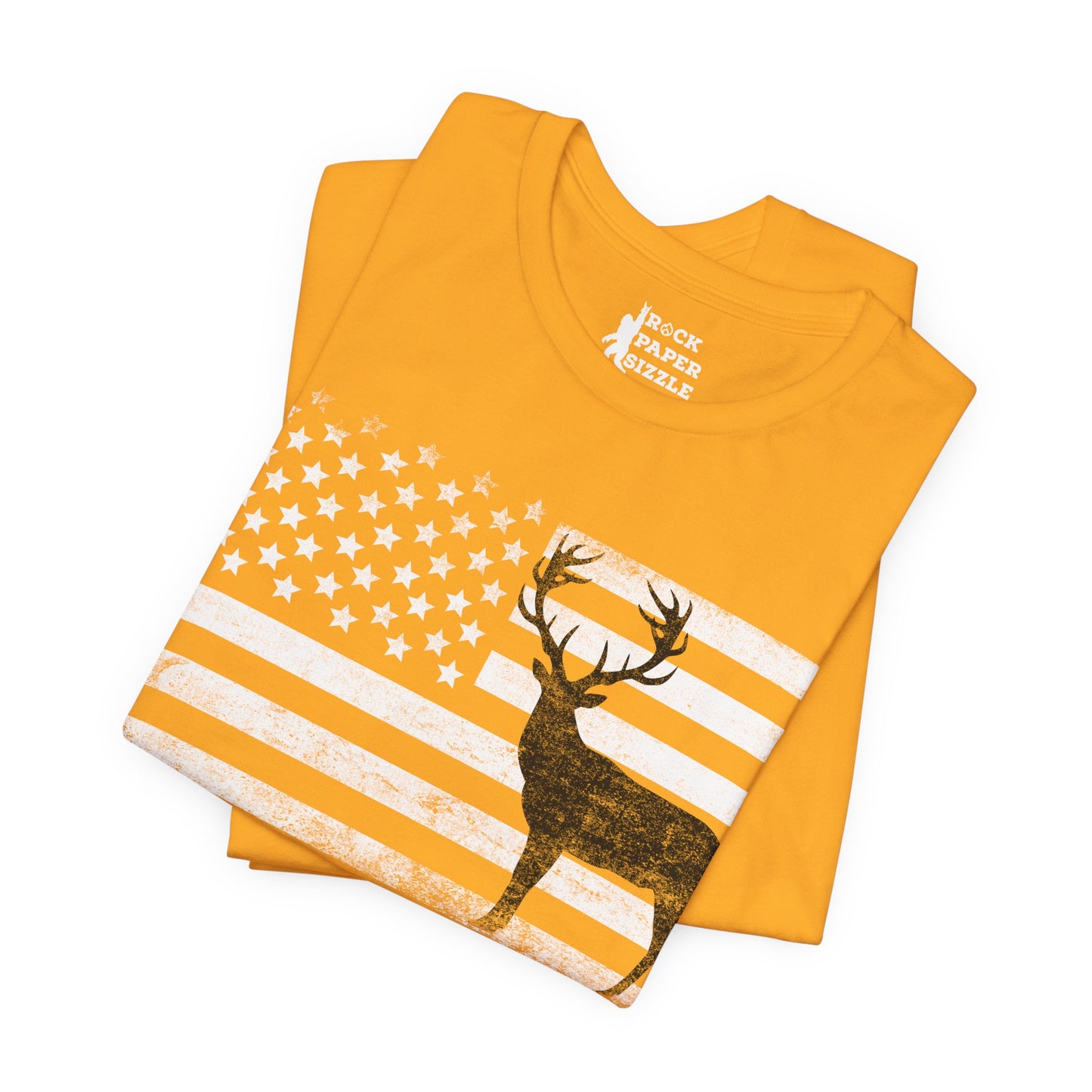 Big Buck American Flag T-Shirt