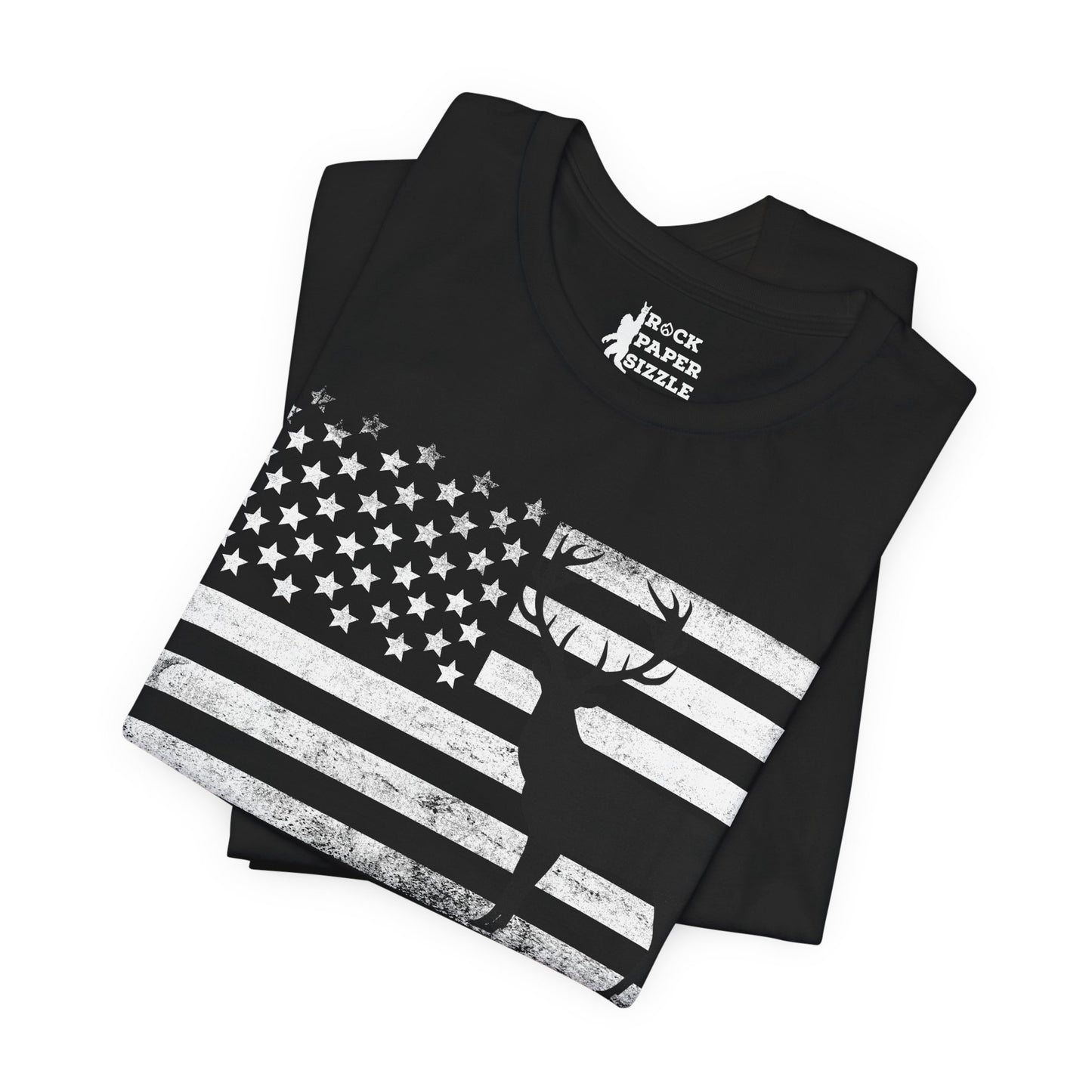 Big Buck American Flag T-Shirt