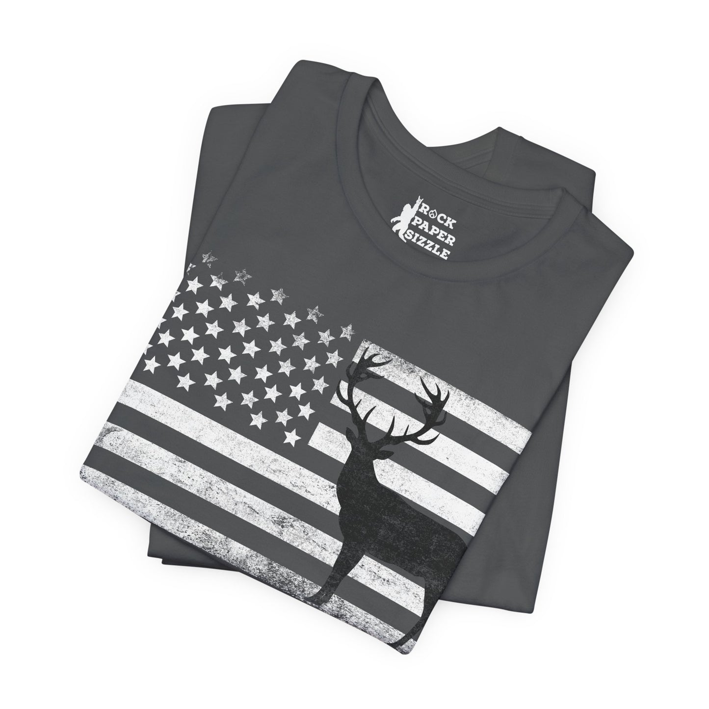 Big Buck American Flag T-Shirt