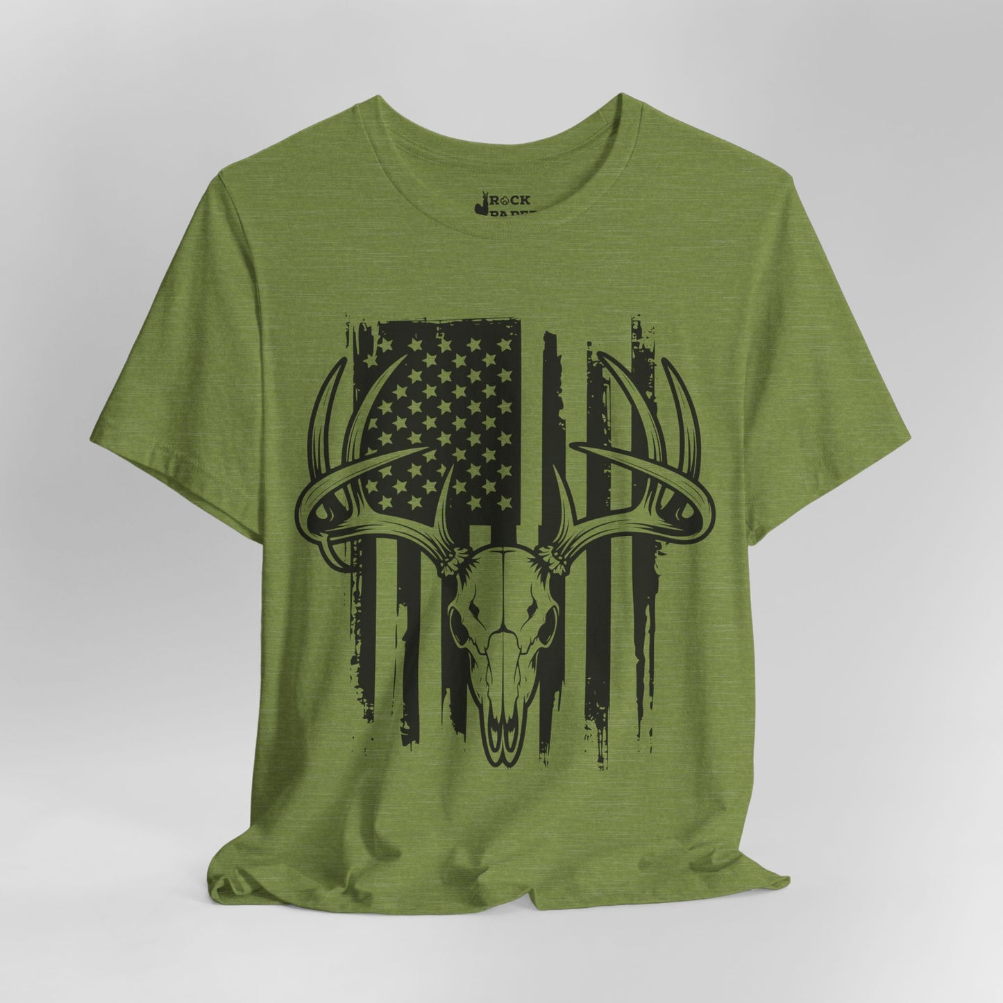 American Flag Deer Skull T-Shirt