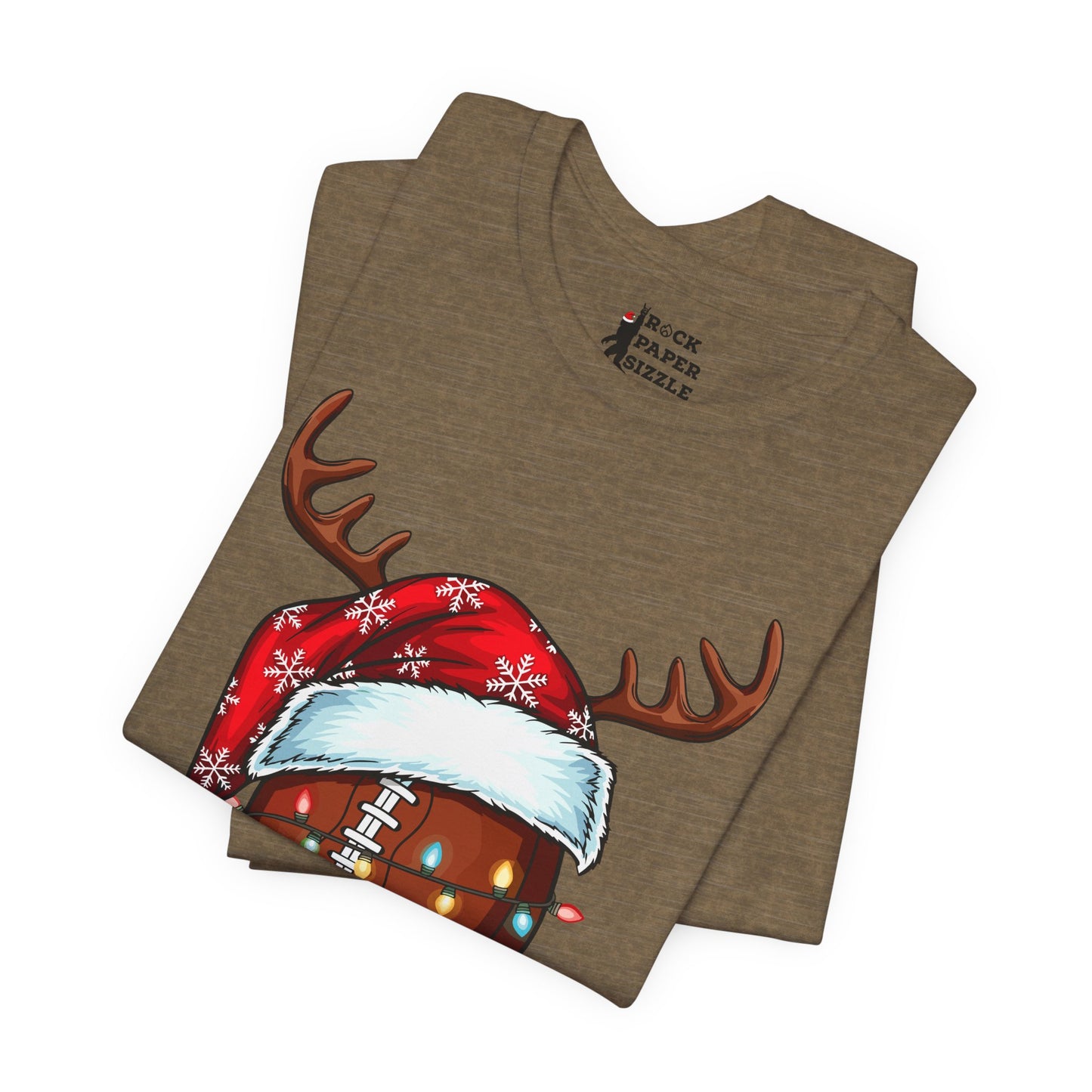 Xmas Football Reindeer T-Shirt