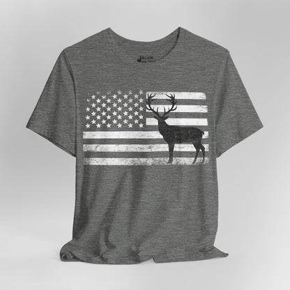 Big Buck American Flag T-Shirt