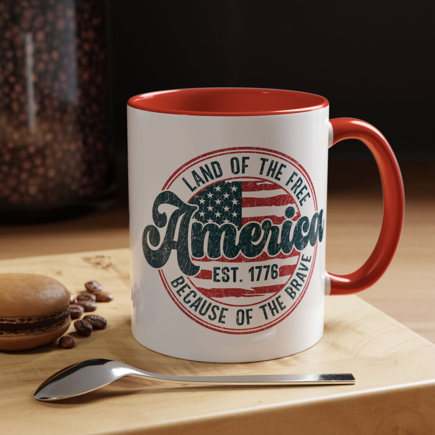 Vintage America Mug, 11oz