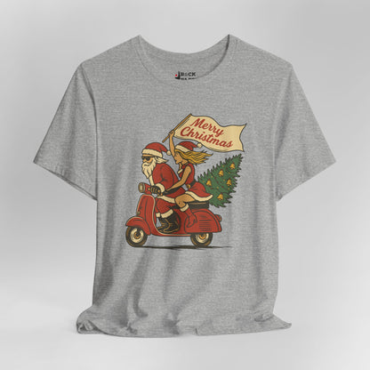 Vintage Santa Scooter Shirt