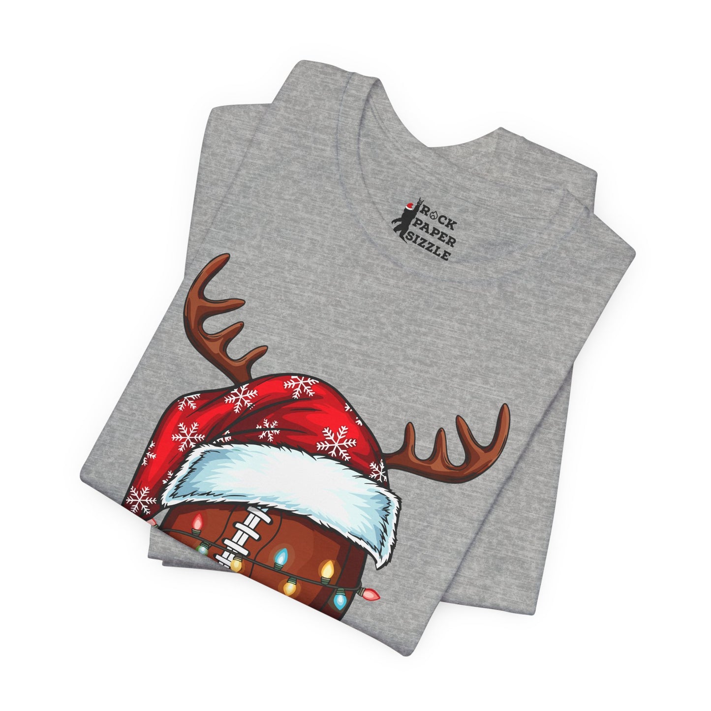 Xmas Football Reindeer T-Shirt