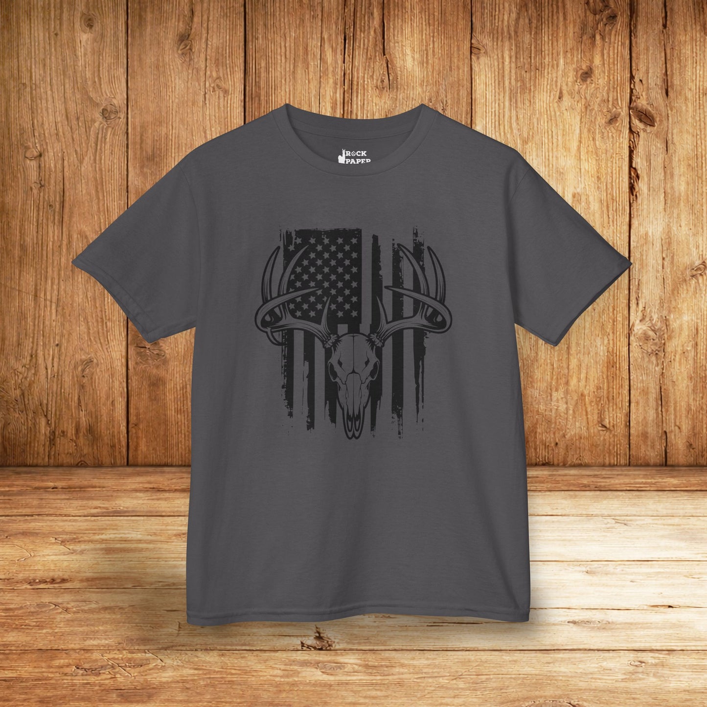 American Flag Deer Skull (Youth Ages 3-10)