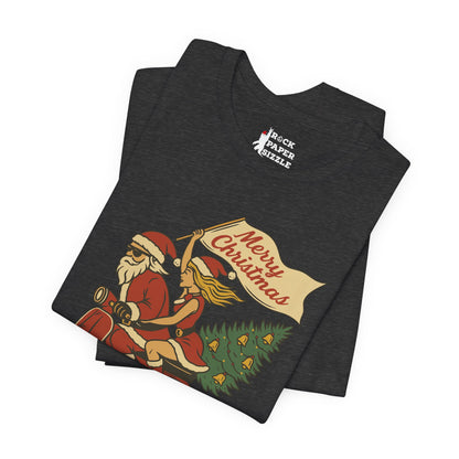 Vintage Santa Scooter Shirt