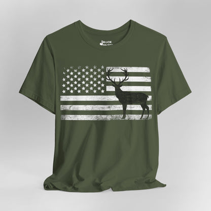 Big Buck American Flag T-Shirt