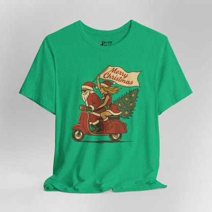 Vintage Santa Scooter Shirt