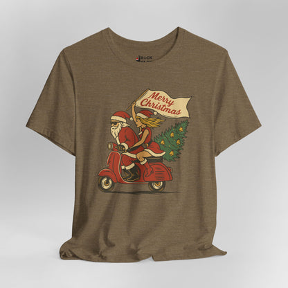 Vintage Santa Scooter Shirt