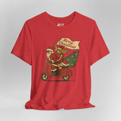 Vintage Santa Scooter Shirt