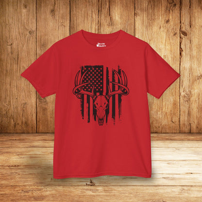 American Flag Deer Skull (Youth Ages 3-10)
