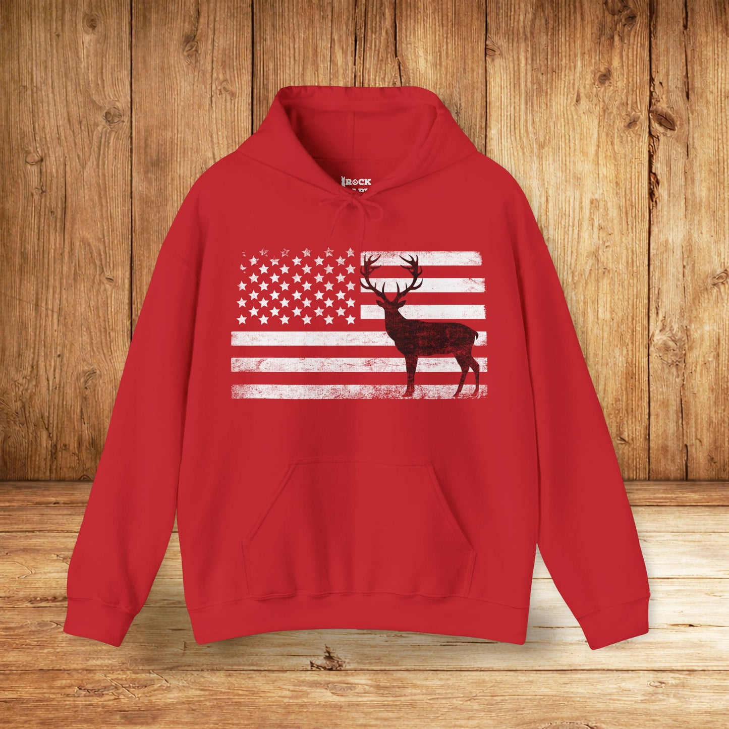 Big Buck American Flag Hoodie