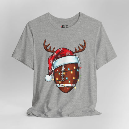 Xmas Football Reindeer T-Shirt
