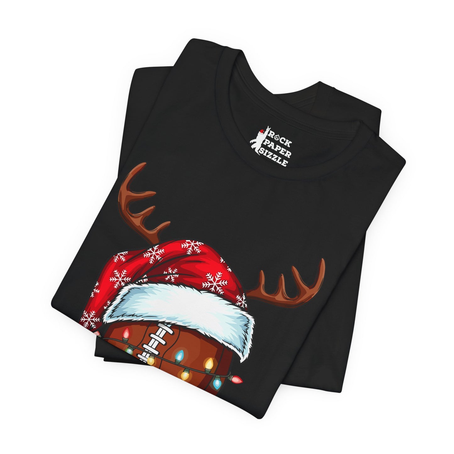Xmas Football Reindeer T-Shirt
