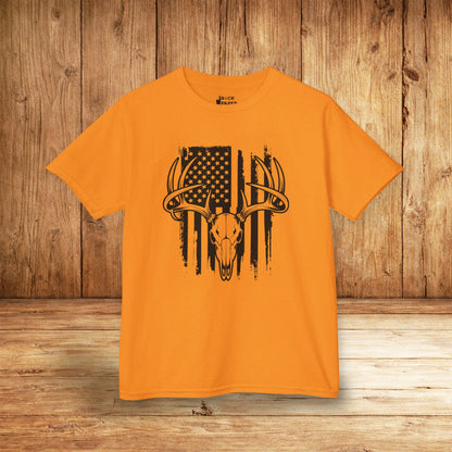 American Flag Deer Skull (Youth Ages 3-10)