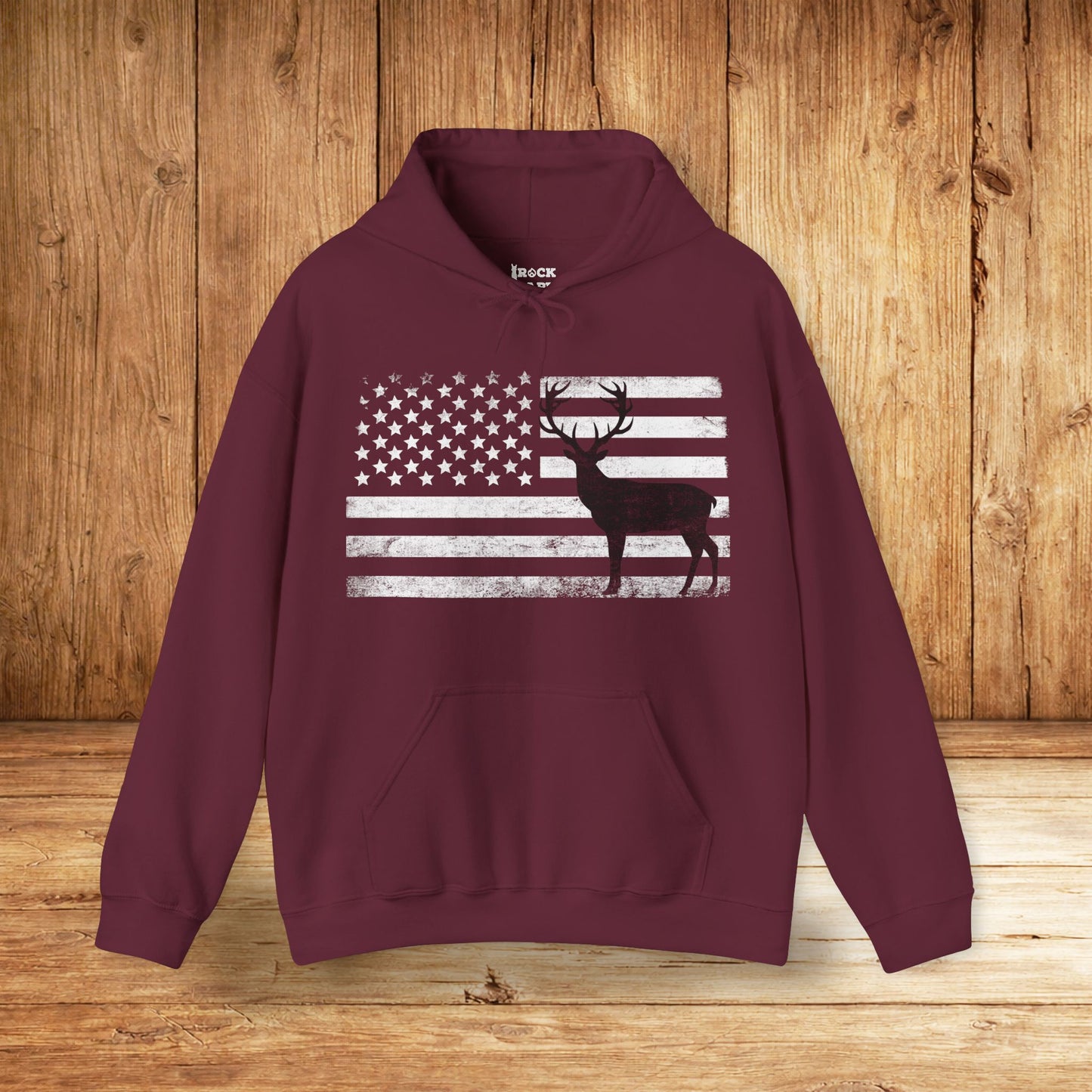 Big Buck American Flag Hoodie