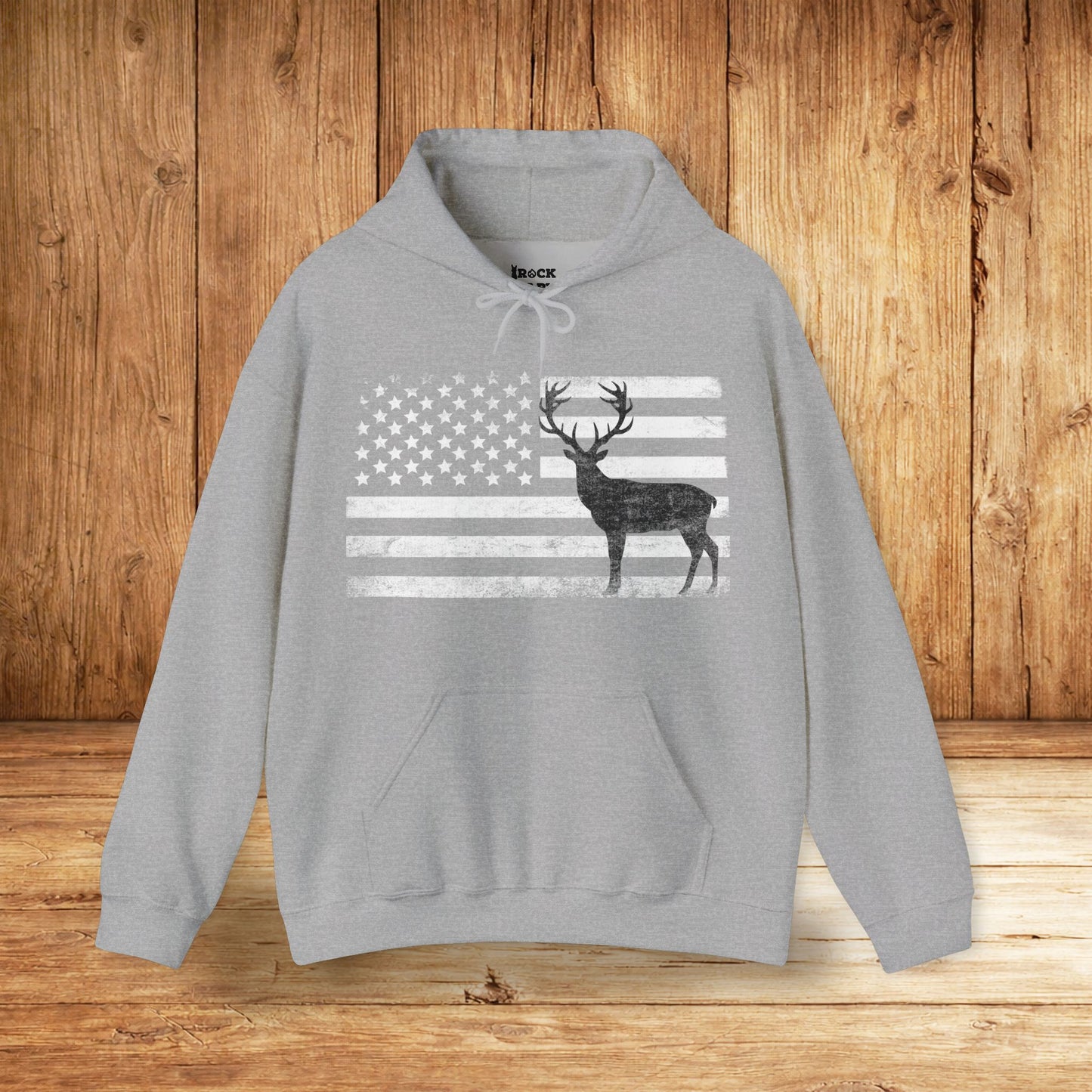 Big Buck American Flag Hoodie