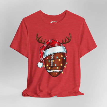 Xmas Football Reindeer T-Shirt