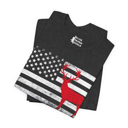 Big Buck American Flag T-Shirt