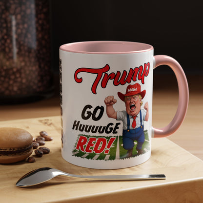 NE Go Huuuge Red Mug, 11oz