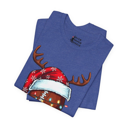 Xmas Football Reindeer T-Shirt