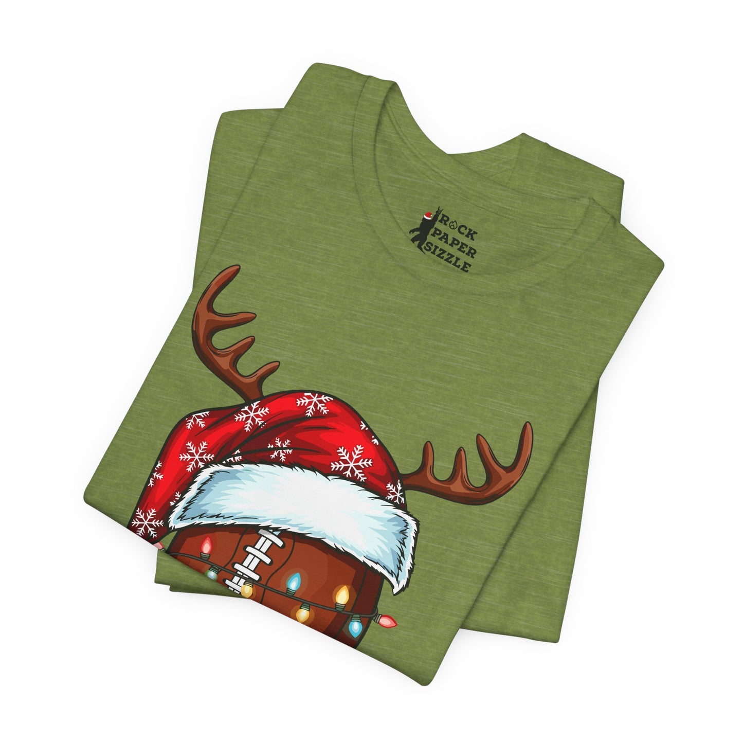 Xmas Football Reindeer T-Shirt