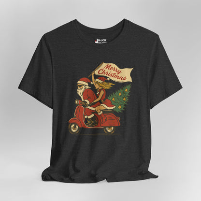 Vintage Santa Scooter Shirt