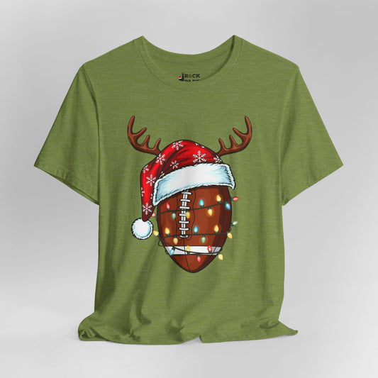 Xmas Football Reindeer T-Shirt