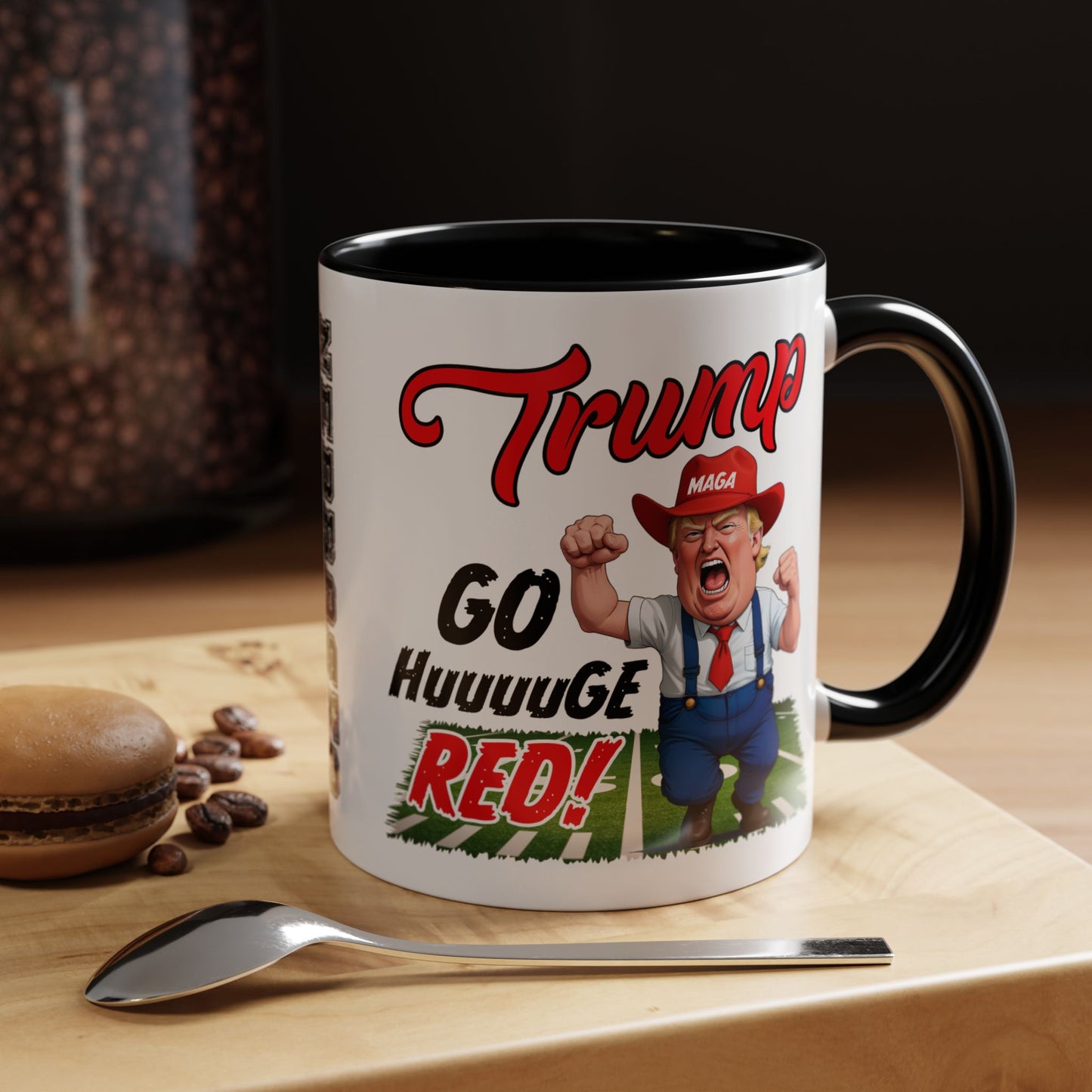 NE Go Huuuge Red Mug, 11oz