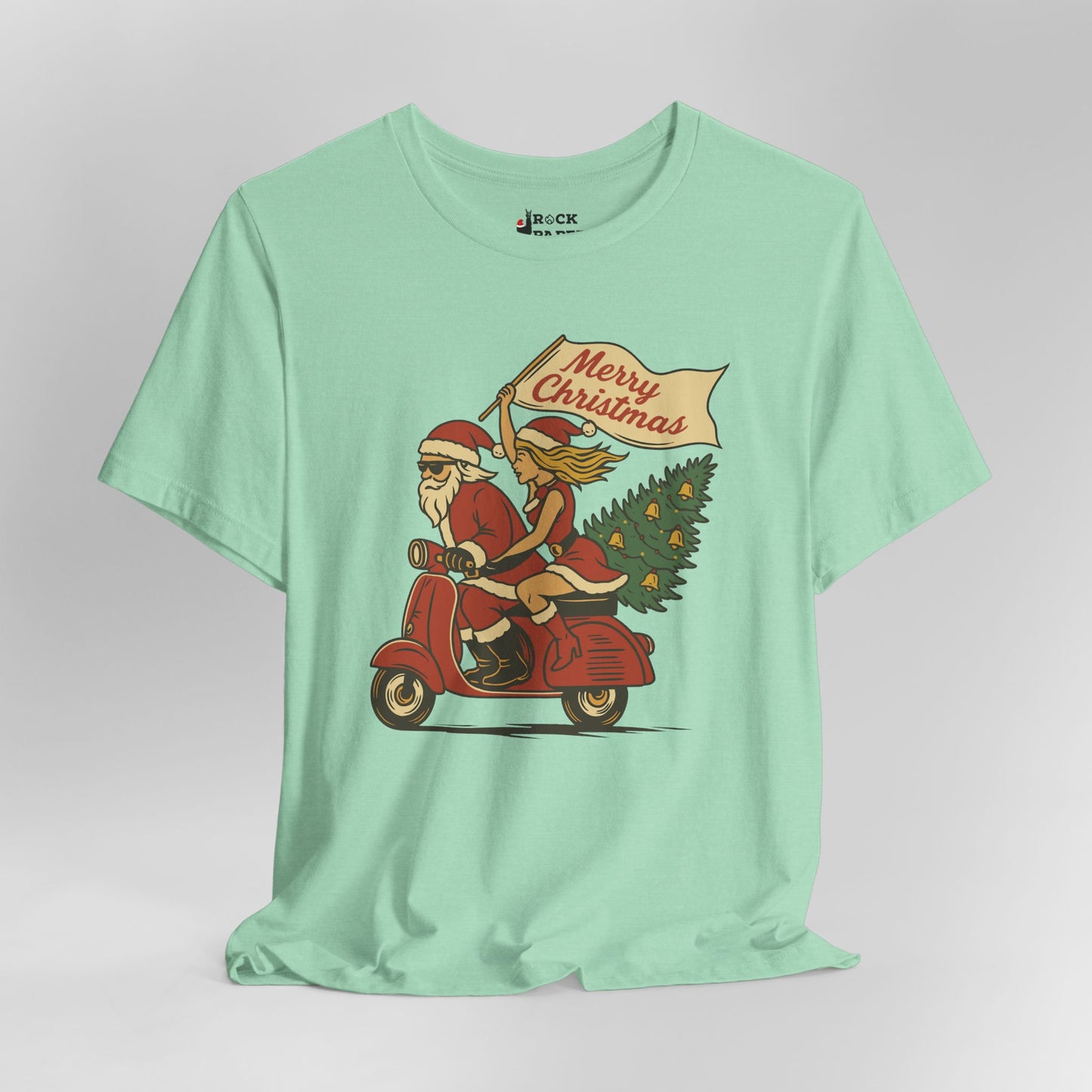 Vintage Santa Scooter Shirt