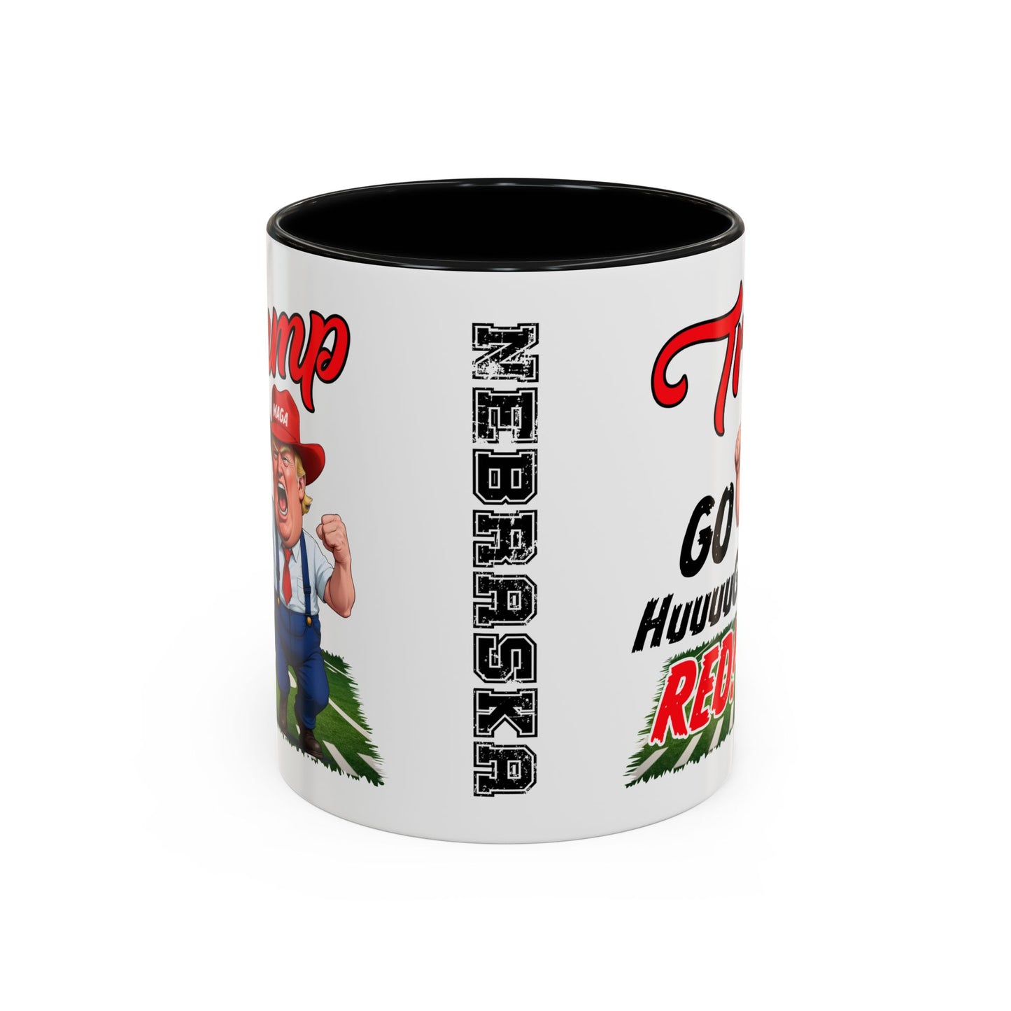 NE Go Huuuge Red Mug, 11oz